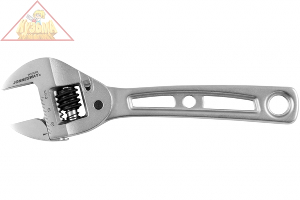 W27AR8 Ключ разводной облегченный трещоточный, 0-26 мм, L-200 мм.Jonnesway