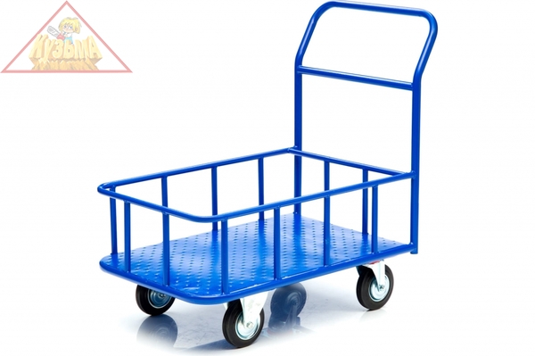 Тележка платформенная Стелла-техник КПБ-300-160-К , с бортом, 600х900мм
