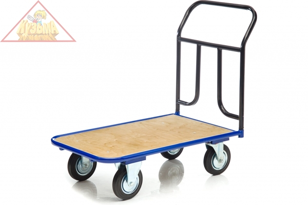 Тележка платформенная Стелла-техник КПТ-500-200-К , с фанерой, 600х1000мм