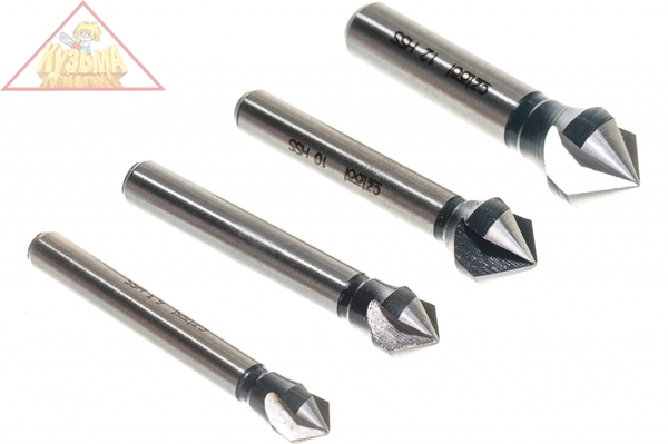 Набор из 4-х зенкеров (6, 3, 8, 10, 12) Bucovice 741801