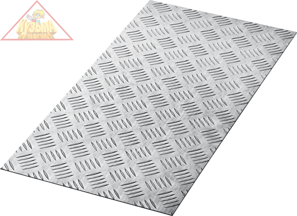 Алюминиевый рифленый лист ЗУБР Квинтет 600х1200 х1.5 мм 53830