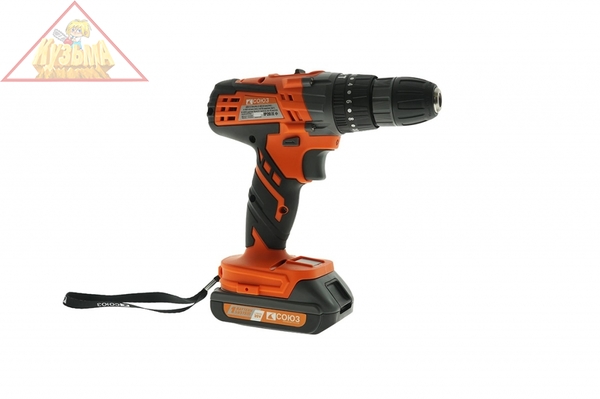 ДШС-20КУ Дрель аккумуляторная ударная СОЮЗ 20 В, 1BatterySystem, 2 акк. 2 Ач, кейс