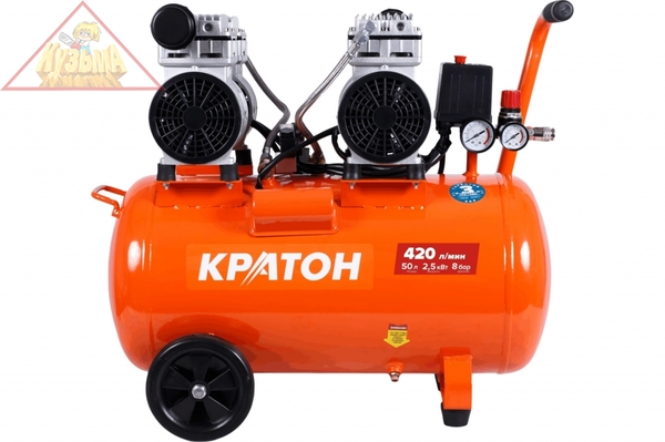 Компрессор с прямой передачей безмасляный Кратон AC-420-50-OFHS, 3 01 01 056