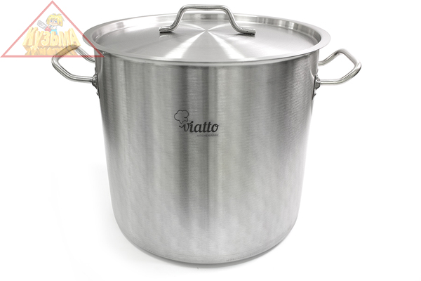 Кастрюля Viatto 300х300 мм 20л нержавеющая сталь с тройным дном с двумя ручками, 101304