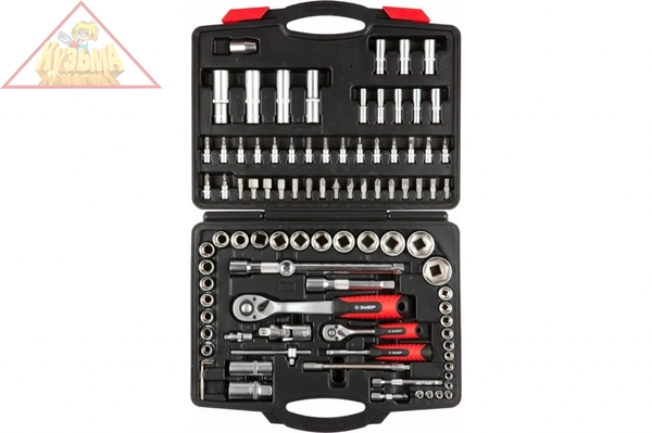 Набор торцовых головок 94шт Зубр МАСТЕР 27635-H94