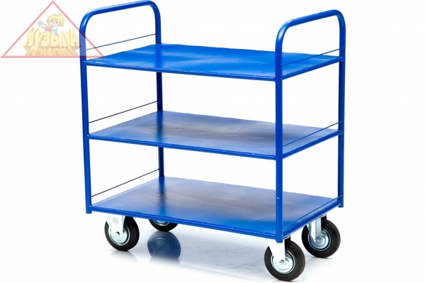 Тележка платформенная Стелла-техник КР-3-125-И 3-х ярусная, 600х900мм