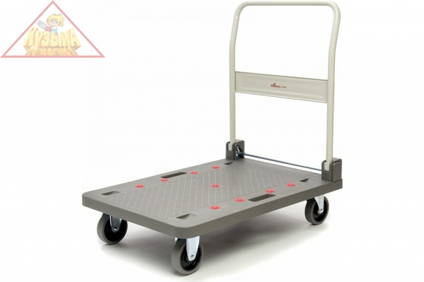 Тележка платформенная Стелла-техник FW-250П 900х610 со складной ручкой, грузоподъемность 250кг