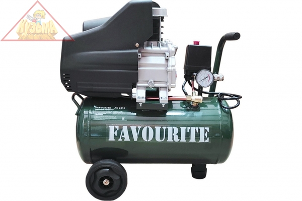 Поршневой масляный компрессор FAVOURITE AC 2416 1,6кВт, 24л, 240л/мин