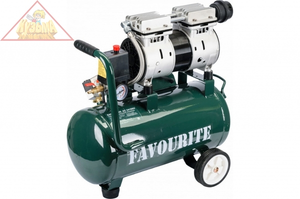 Поршневой безмасляный компрессор FAVOURITE 1,6кВт, 24л, 160л/мин AC 2416NV