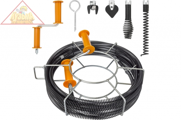 Набор для прочистки канализации Крокочист CROCODILE до 110 мм, 20 метров (50315-16-20Н)