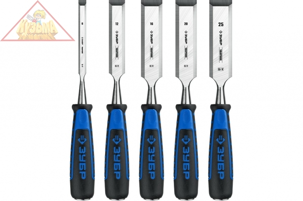 Набор стамесок-долот ЗУБР Ударник 5 шт 18097-H5