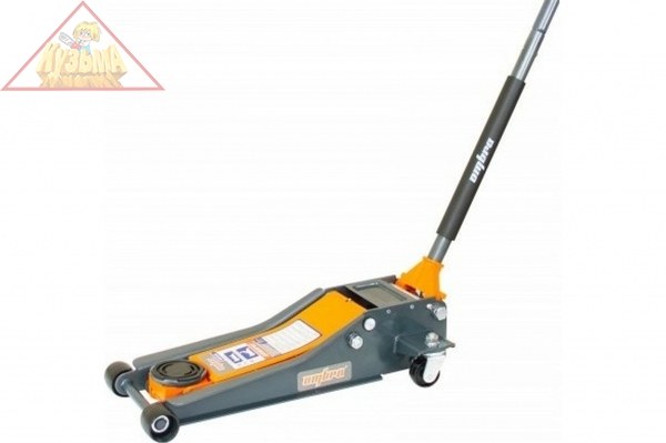 OHT233S Домкрат подкатной 3 т. гаражный двухпоршневой, с уменьшенной высотой подхвата, 75-505 мм.OMBRA