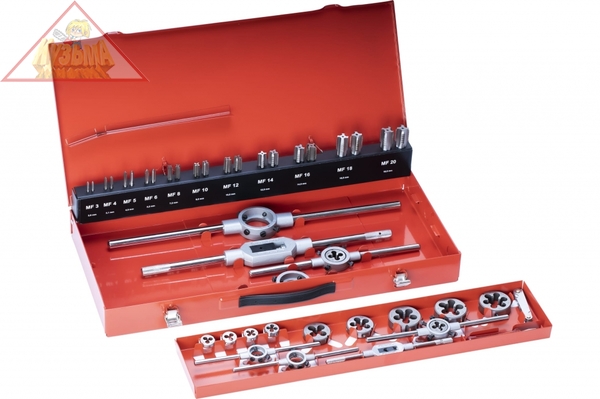 Резьбонарезной набор MF3-MF20 HSS, 43шт. RUKO 245041