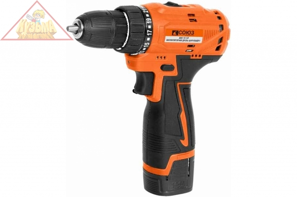 Аккумуляторная дрель-шуруповерт Союз ДШС-14-1Л