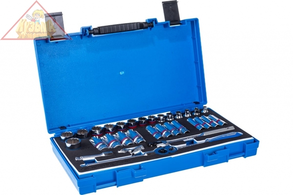 Набор торцевых головок с принадлежностями 3/8", двенадцатигранные, 1/4"-15/16" мм, 32 предмета KING TONY 3032SRV