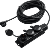 Удлинители с колодкой, 3 гнезда, силовые, провод КГ 3х2,5 мм2 Зубр арт. 55024-10