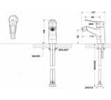 Смеситель для биде BRAVAT ECO-D F393158C
