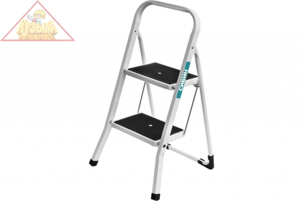 Стальная лестница-стремянка c широкими ступенями СИБИН 2 ступени 38807-02_z01