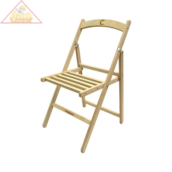 Стул складной со спинкой "СЛЕДОПЫТ", фанера 18 мм, р-р 475х420х765 мм PF-FOR-S26W