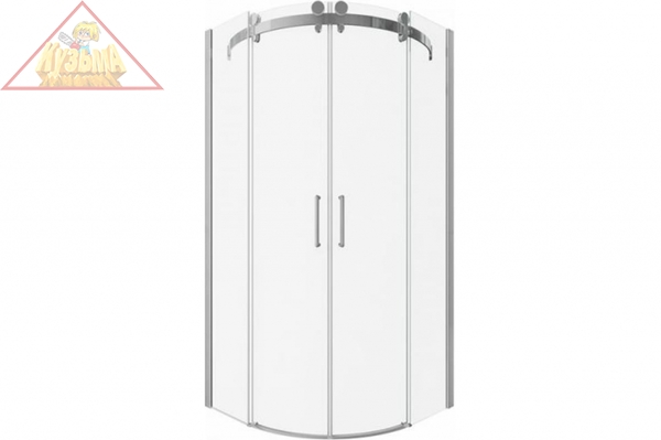 Душевой уголок четверть круга с двумя раздижными дверьми 900х900х2000мм BRAVAT WAVE арт BS090.1202S