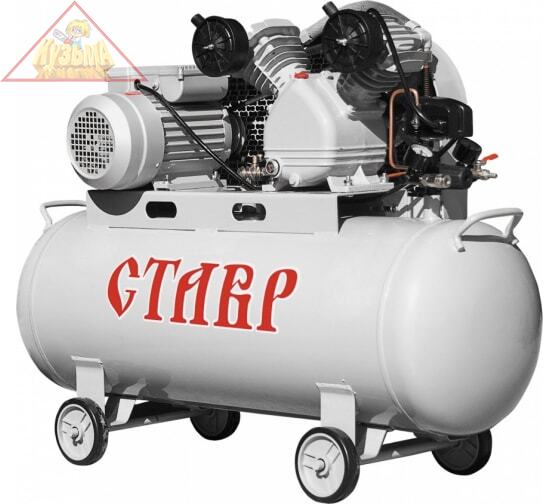 Компрессор масляный с ременным приводом СТАВР КМР-100/2200, арт. ст100-2200кмр