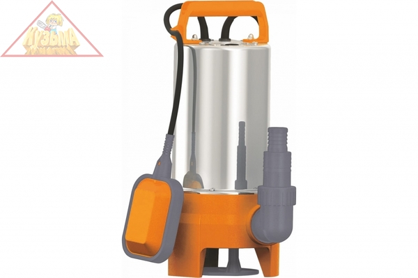 Насос погружной дренажный КРАТОН для грязной воды в нержавеющем корпусе DWP-800S, 5 04 02 029