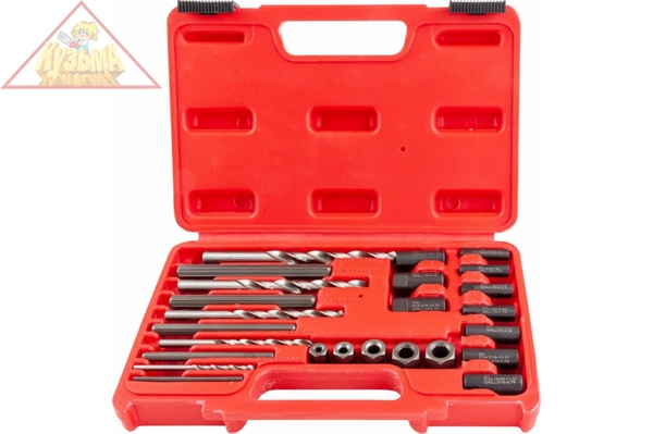 Набор экстракторов поврежденного крепежа Thorvik SES25 25 предметов