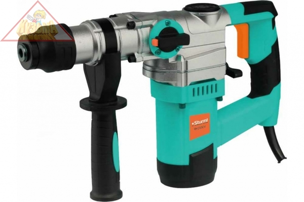 Перфоратор Sturm! 1100 Вт,3 реж.4200уд/мин,1200об/мин,4 Дж.ВЕРТИКАЛ.метал.корпус,кейс, RH2530V