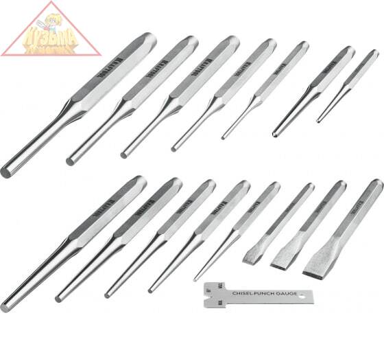 Набор зубил и кернеров GRAND-15, 15 шт KRAFTOOL 21075-H15