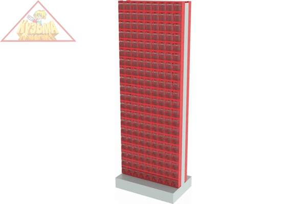 Стойка двусторонняя напольная Стелла-техник 406-09-08-00 (600х380х1650)