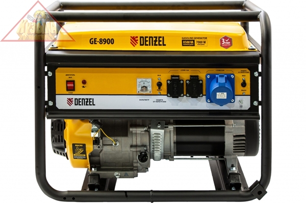 Бензиновый генератор 8,5 кВт, 220В/50Гц, 25 л DENZEL GE 8900 94639