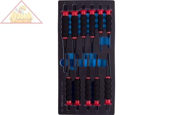 Набор выколоток, бородков и кернеров KING TONY ложемент, 11 предметов 9-1011GPV01