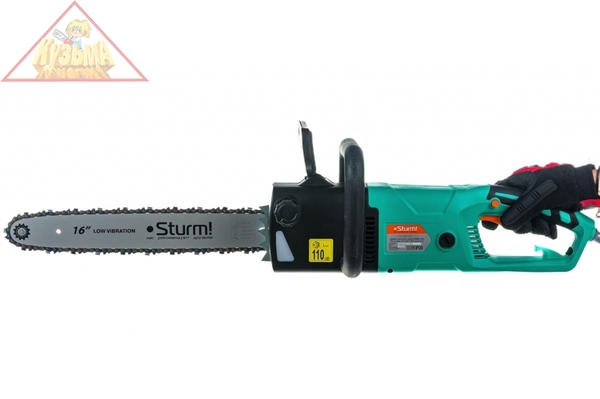 Пила электрическая цепная Sturm!, 2.6кВт, прод двиг, пл. пуск, SDS, шина 16"(405 мм), арт. CC2616SL