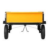 Прицеп для мотоблока TT-500, оцинкованный, груз. 500 кг, рег. сцепка, колеса 4.00-10 Denzel 59950