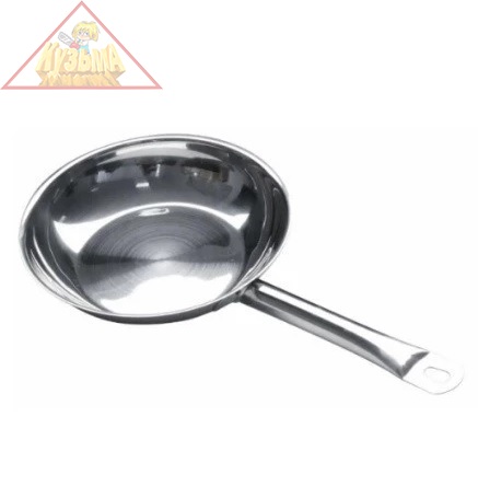 Сковорода Viatto 200x40 мм с тройным дном, нержавеющая сталь с 1 ручкой, 101701