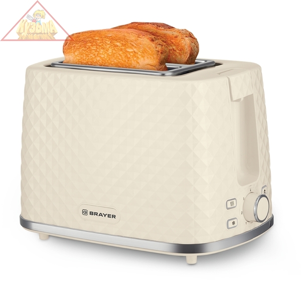 Тостер Brayer BR2115 бежевый, арт. BR2115