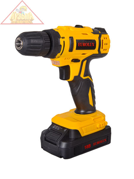 Аккумуляторная дрель-шуруповерт Eurolux ДА-18/2Li арт. 72/14/40
