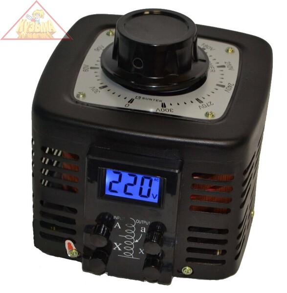 Автотрансформатор ЛАТР SUNTEK 1000ВА диапазон 0-300 Вольт (4А)