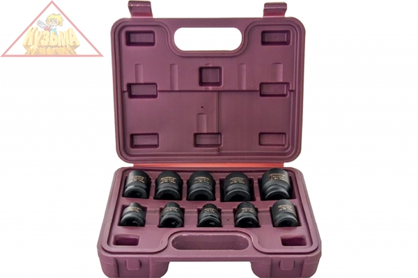 ISS01210 Набор головок торцевых ударных 1/2"DR, 10-24 мм, 10 предметов.Thorvik