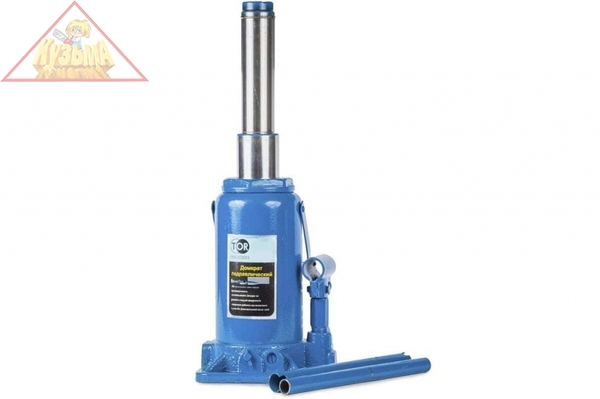 Гидравлический телескопический домкрат TOR ДГТ-8 8 т, двухплунжерный 1006107