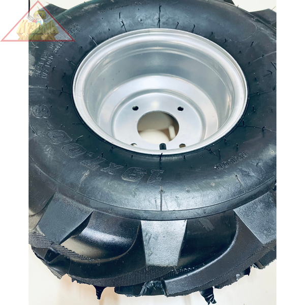 Колесо в сборе пневмо 19*7-8 ЭКСТРИМ левое (4 отв.) ( 4 шт/упак) 01.015.00076