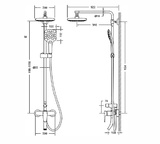 Душевая стойка Bravat Source F6173218CP-A-ENG