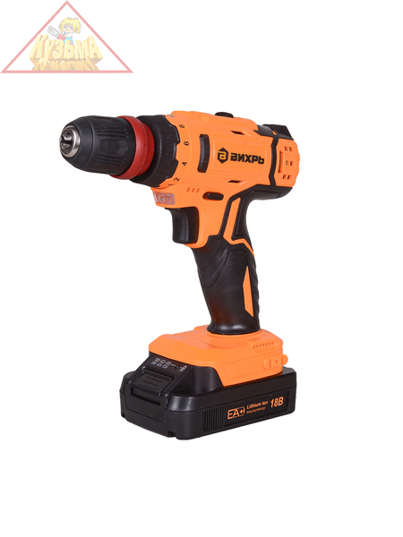 Дрель-шуруповерт аккумуляторная ДА-18Л-2КC (2,0 А/ч) Вихрь, арт. 72/14/34