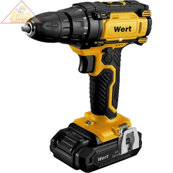 Аккумуляторная дрель-шуруповерт Wert CD 20-2TLi (W2201.019.00) (199187)
