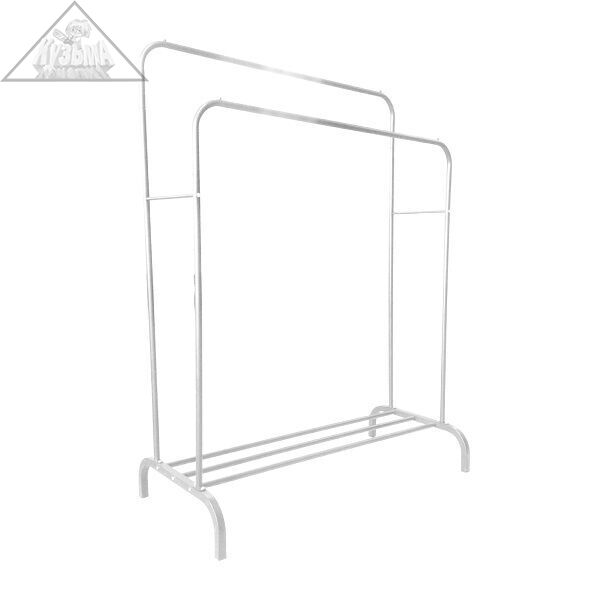 Двойная напольная вешалка для одежды Helex W-01, чёрная