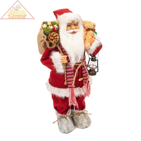 Фигурка Winter Glade Дед Мороз 60 см (красный вельвет) 