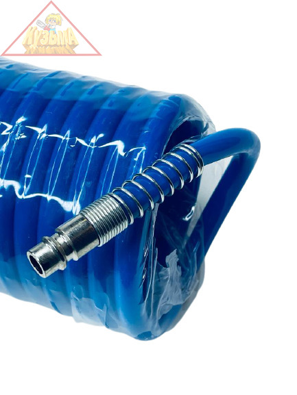 Шланг пневматический с фитингами рапид Парма, 6,5х10мм*15м , 10bar , спиральный , полиуретан 02.020.00012