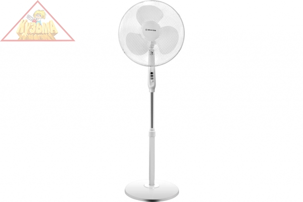 Вентилятор BRAYER BR4961WH, 3 скор; 3 лопас;регул.уров.накл,40 Вт.основание 60см