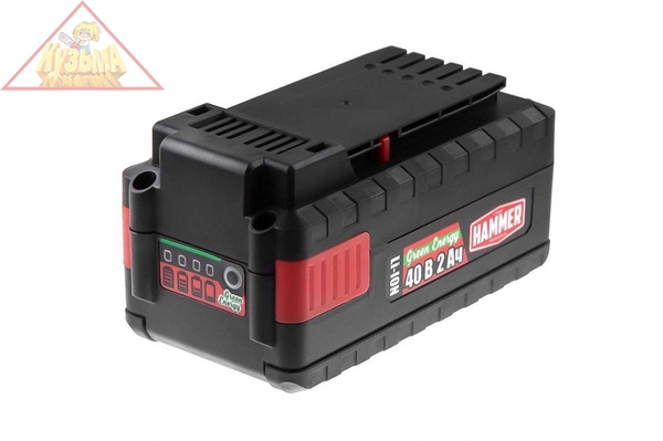 Аккумулятор для садовой техники AKS42 (40 В; 2 Ач; Li-Ion) Hammer 641215
