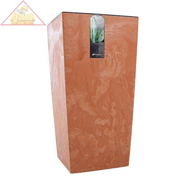 Кашпо для цветов URBI SQUARE EFFECT DURS400E-R624 терракотовый 2 предмета 37 и 91.5 л